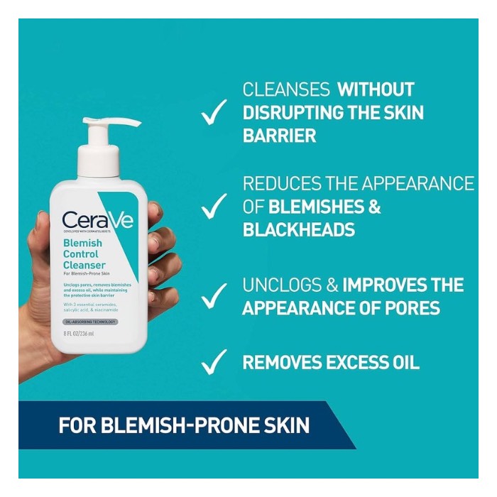 شوینده ضدجوش سراوی (CeraVe Blemish Control Cleanser) - تصویر 3