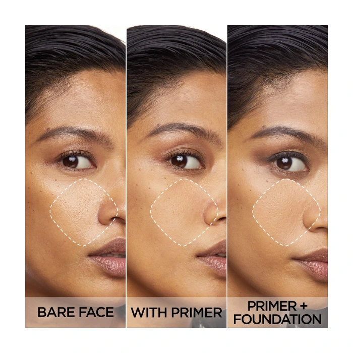 پرایمر مات کننده 24 ساعته لورال (L'Oreal Prime Lab 24H Matte Setter) – مناسب پوستهای چرب و مختلط، حاوی سالیسیلیک اسید و LHA، با ماندگاری 24 ساعته و فرمولاسیون سبک.