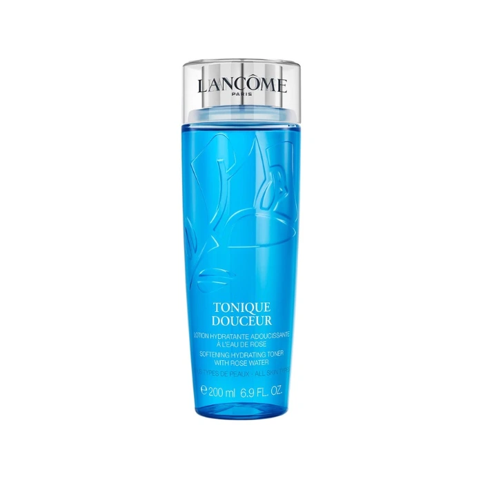 تونر آبرسان و تسکیندهنده پوست لانکوم (Lancome Tonique Douceur Softening Hydrating Toner with Rose Water) - تونر ملایم و آبرسان برای پوستهای حساس و تمامی انواع پوست.