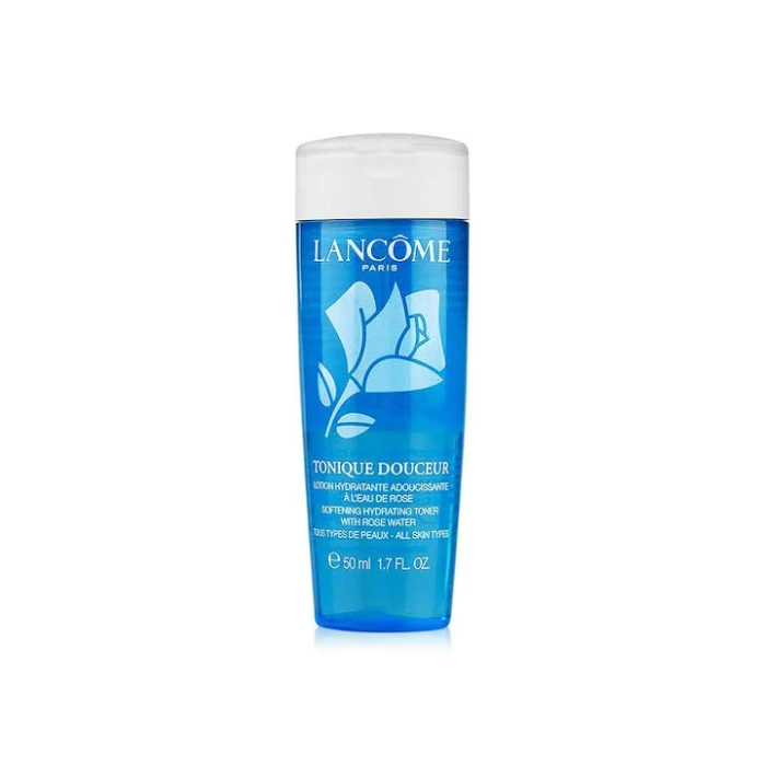 تونر آبرسان و تسکین‌دهنده پوست لانکوم (Lancome Tonique Douceur Softening Hydrating Toner with Rose Water) - تونر ملایم و آبرسان برای پوست‌های حساس و تمامی انواع پوست.