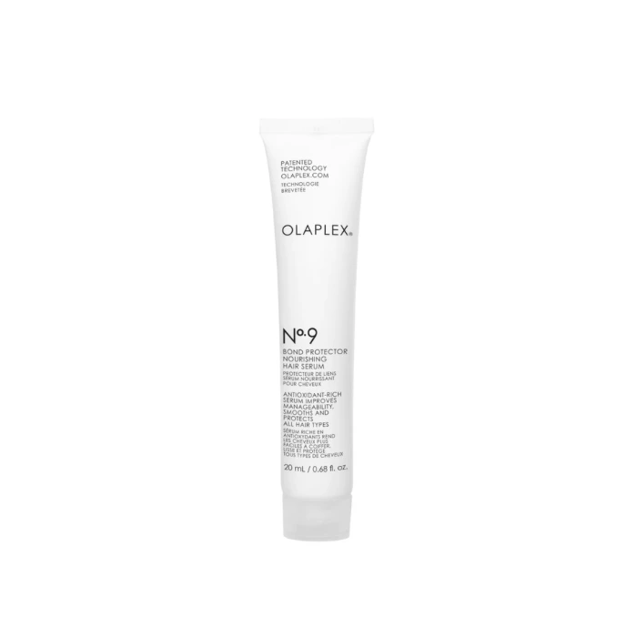 سرم احیاکننده و محافظ مو شماره ۹ اولاپلکس (Olaplex No. 9 Bond Protector Nourishing Hair Serum)، تقویت‌کننده و محافظ موهای آسیب‌دیده و حساس به حرارت و آلودگی.