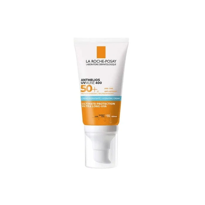 ضدآفتاب مخصوص پوست‌های حساس لاروش پوزای Anthelios UVMune 400 Hydrating Cream SPF50 – محافظت کامل و آبرسانی بالا، ایده‌آل برای روزهای آفتابی | سوییتی شاپ