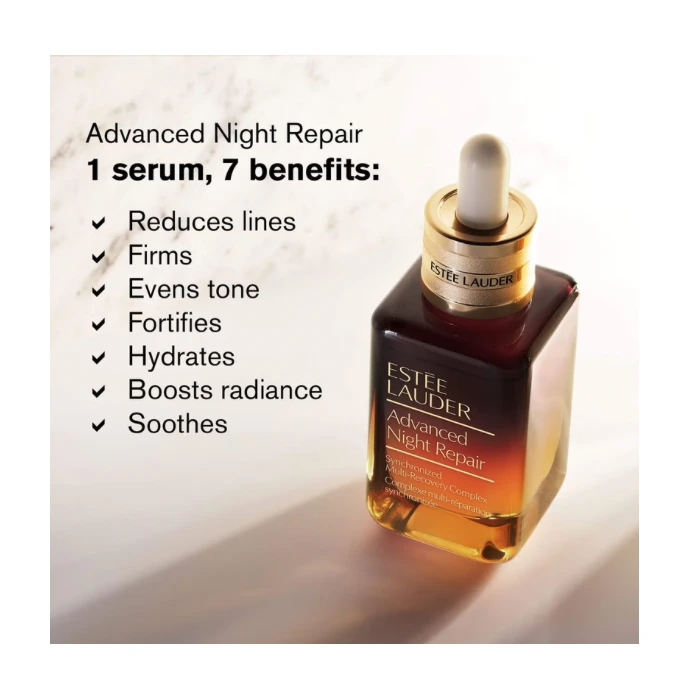 سرم جوانساز و ضدپیری مالتی کامپلکس استی لادر (ESTEE LAUDER Advanced Night Repair Synchronized Multi-Recovery Complex) - تصویر 2