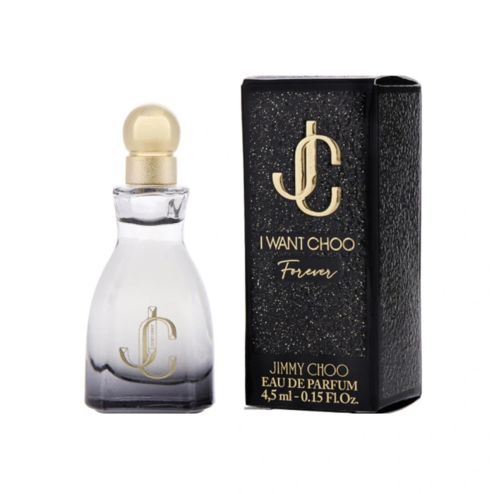 عطر مینی جیمی چو آی وانت چو فور اور Jimmi Choo I Want Choo Forever EDP، انتخابی لوکس با رایحه‌ای گرم و ماندگار.