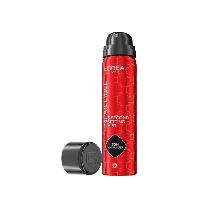 اسپری فیکس سه ثانیهای میکروفاین لورال (Infallible 3-Second Micro Fine Setting Mist L'Oréal Paris)