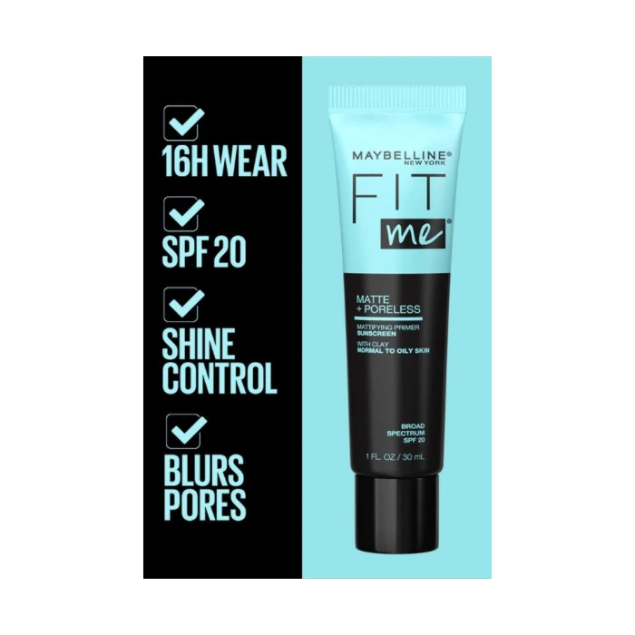 پرایمر منافذ فیت می میبلین (Maybelline Fit Me Matte and Poreless Mattifying Face Primer) - تصویر 2