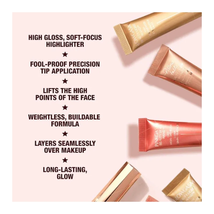 هایلایتر کرمی پیلوتاک شارلوت تیلبری سایز مینی (Charlotte Tilbury Beauty Light Wand Highlighter - Pillow Talk Mini) - تصویر 4