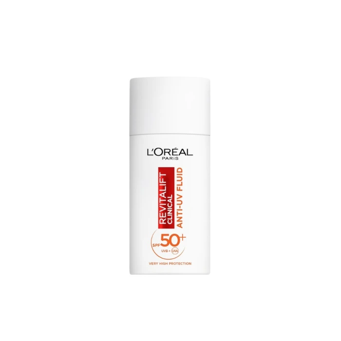 ضدآفتاب لورآل Revitalift SPF 50+ با ویتامین C مناسب پوست خشک و نرمال بدون سفیدک و با بافت سبک