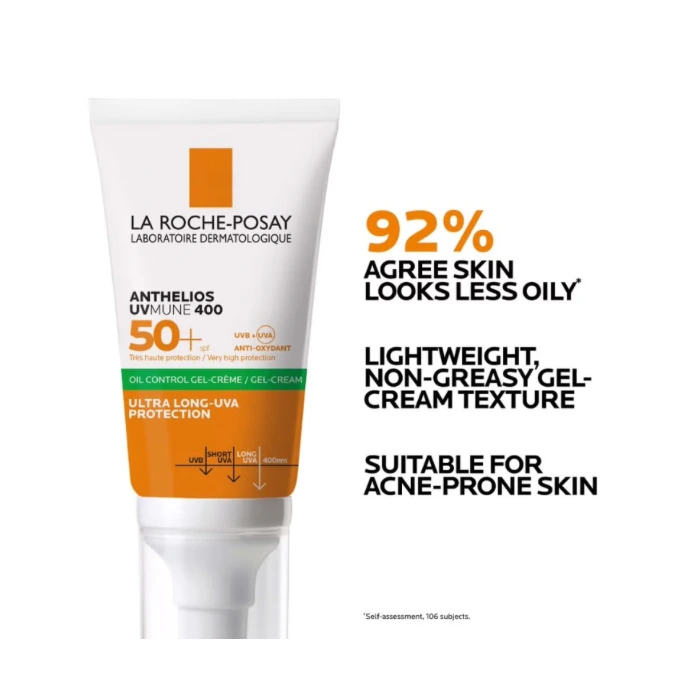 ضدآفتاب ژل کرم پوست چرب لاروش پوزای (La Roche-Posay Anthelios Oil Control SPF 50+) - تصویر 2