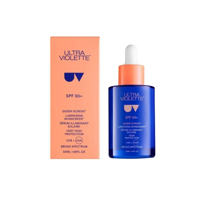 ضدآفتاب و پرایمر سرمی اولترا وایولت با SPF 50 و بافت سبک، محافظتکننده و درخشانکننده پوست