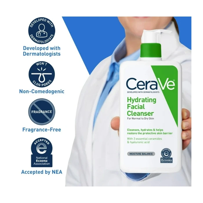 شوینده مینی آبرسان سراوی (CeraVe Hydrating Cleanser – Mini Size) - تصویر 4
