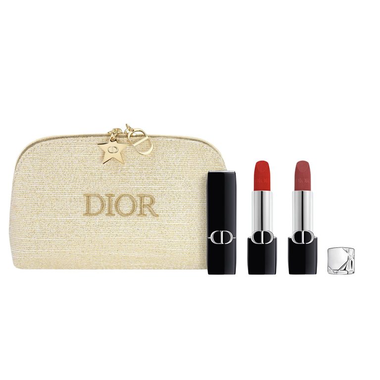 ست رژ لب لیمیتد ادیشن دیور + کیف آرایشی کوتور (Rouge Dior Couture Lip Essentials – Limited Edition)