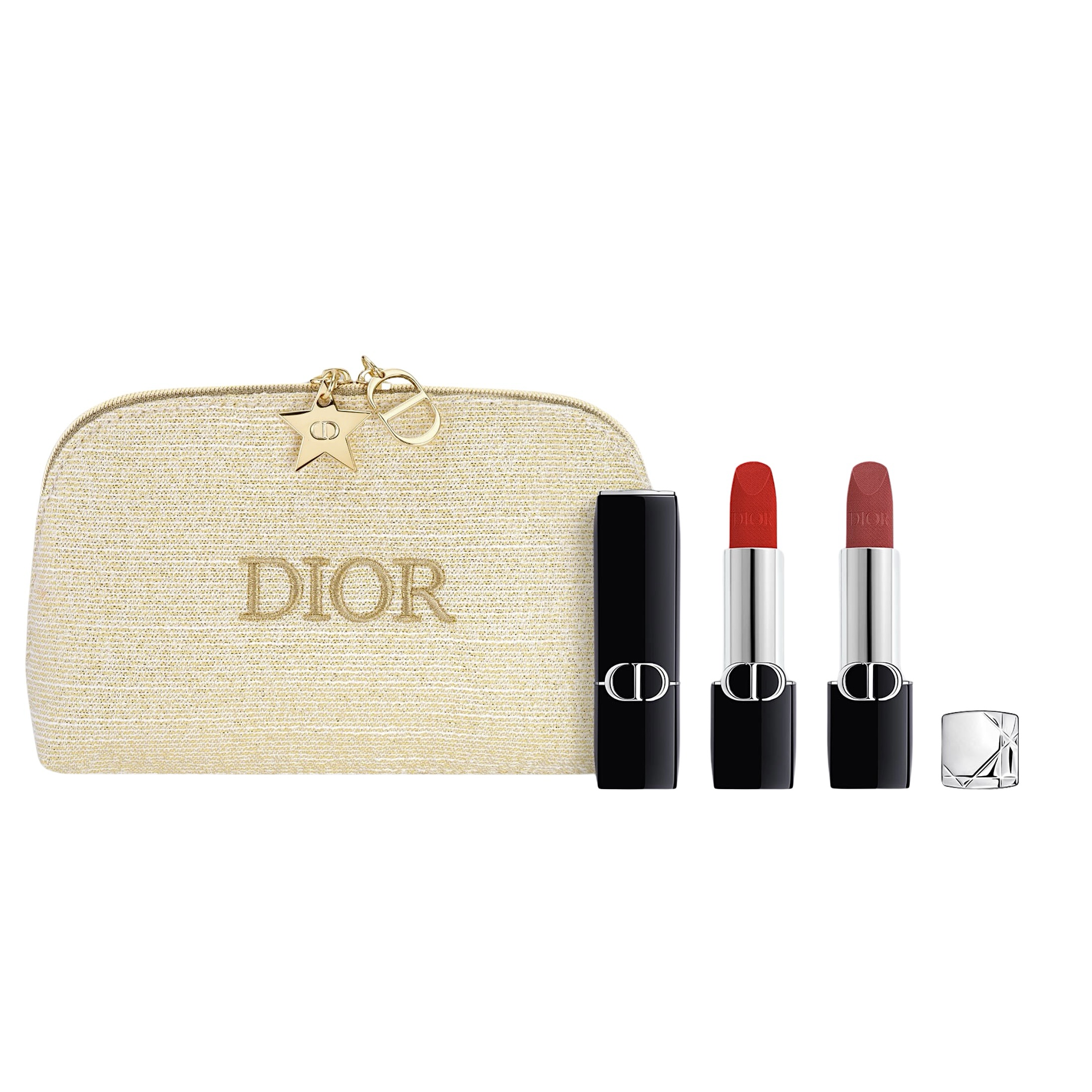 ست رژ لب لیمیتد ادیشن دیور + کیف آرایشی کوتور (Rouge Dior Couture Lip Essentials – Limited Edition)