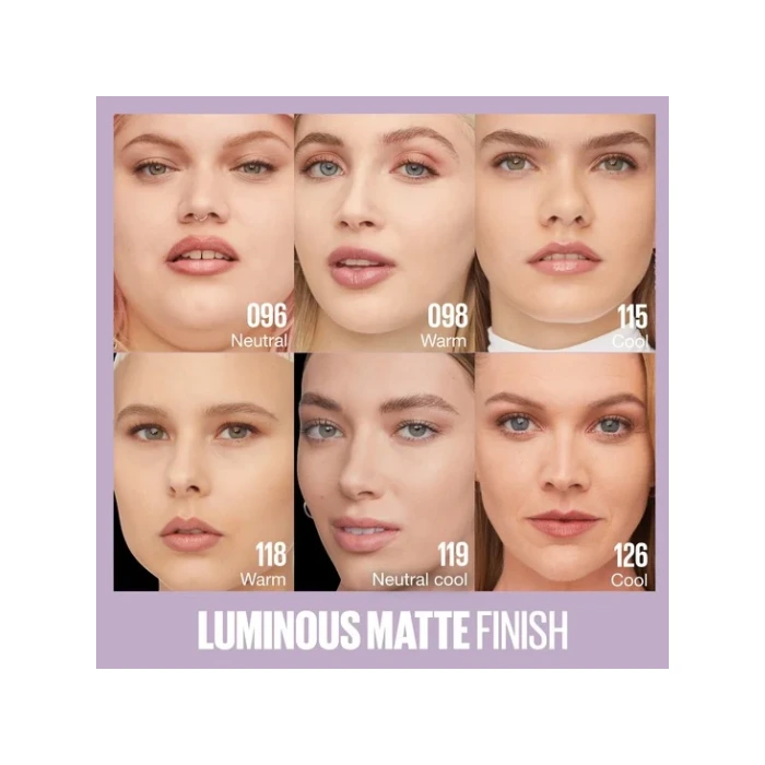کرم پودر لومی مت میبلین (Maybelline New York Superstay Lumi Matte Foundation) - تصویر 3