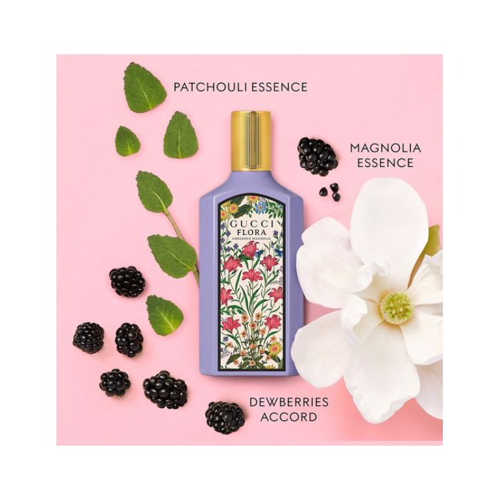 عطر مینی گوچی فلورا گورجس مگنولیا (Gucci Flora Gorgeous Magnolia Eau de Parfum Mini) - تصویر 4