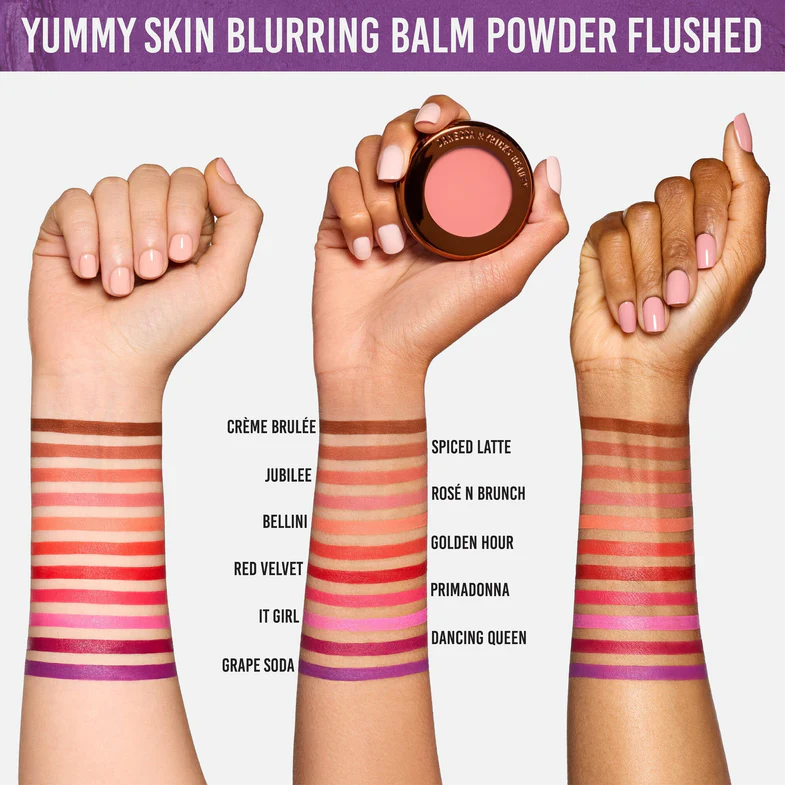 بالم مینی کرمی پودری لب و گونه دنسا مایریکس (Danessa Myricks Blurring Balm Powder Flushed for Lips & Cheeks) - تصویر 4