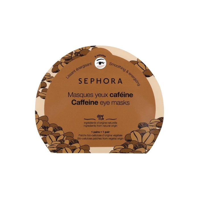 ماسک دور چشم کافئین طبیعی سفورا (Sephora Collection Natural Caffeine Eye Masks)
