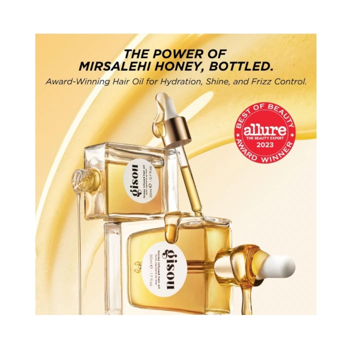 روغن موی مینی حاوی عسل گیسو (Gisou Honey Infused Hair Oil Mini) - تصویر 3