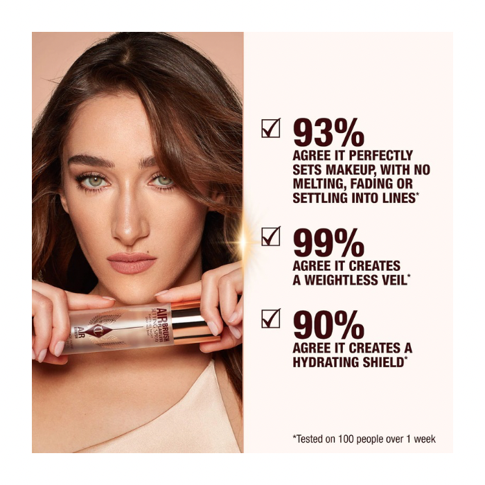 اسپری فیکس مینی شارلوت تیلبری مدل ایربراش (Charlotte Tilbury Airbrush Flawless Setting Spray Mini) - تصویر 3