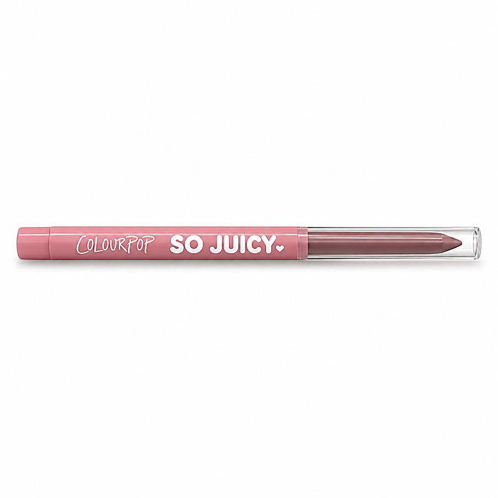 مداد لب حجمدهنده کالرپاپ سو جوسی ColourPop So Juicy Plumping Lip Liner با بدنه صورتی و طراحی پیچ